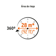 Aspersor agrícola de 3/4' fundido en latón, TRUPER