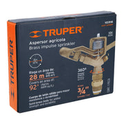 Aspersor agrícola de 3/4' fundido en latón, TRUPER