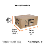 Aspersor base metálica, con aspas de aluminio, TRUPER
