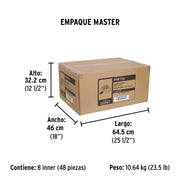 Aspersor plástico 5 funciones, PRETUL