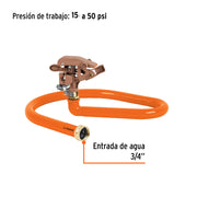 Aspersor base metálica, tipo manguera, TRUPER