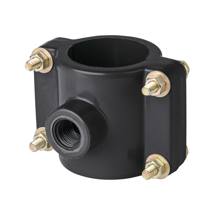 Abrazadera para toma domiciliaria PP 2' x 1/2', FOSET