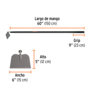 Azadón jardinero, mango fibra de vidrio de 60', TRUPER