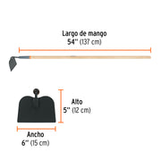 Azadón jardinero Classic, mango de madera 54', TRUPER