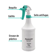 Atomizador de 1 litro, KLINTEK