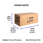 Bolsa c/5 abrazaderas tipo uña 2' p/tubo pared delgada
