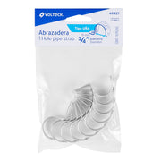 Bolsa c/10 abrazaderas tipo uña 3/4' p/tubo pared delgada