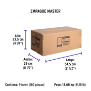 Bolsa c/10 abrazaderas tipo uña 3/4' p/tubo pared delgada