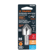 Avellanador HSS cambio rápido 5/8', TRUPER