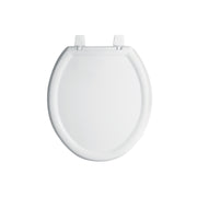 Asiento redondo ligero para WC, abierto, blanco, BASIC