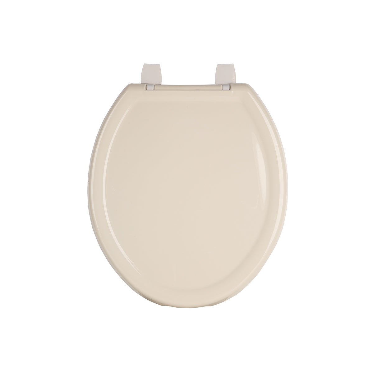 Asiento redondo ligero para WC, abierto, hueso, BASIC