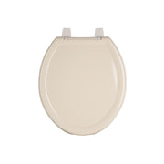 Asiento redondo ligero para WC, abierto, hueso, BASIC
