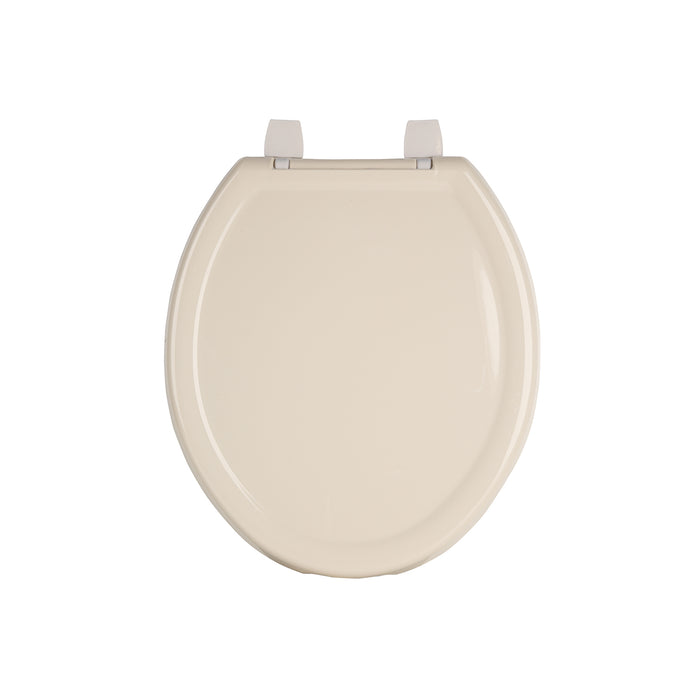 Asiento redondo ligero para WC, abierto, hueso, BASIC