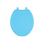 Asiento redondo ligero para WC, abierto, azul, BASIC