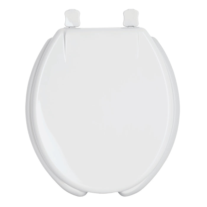 Asiento redondo para WC, abierto, blanco, AQUA