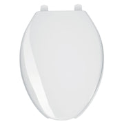 Asiento alargado para WC, abierto, blanco, AQUA