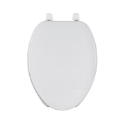 Asiento alargado ligero para WC, abierto, blanco, BASIC
