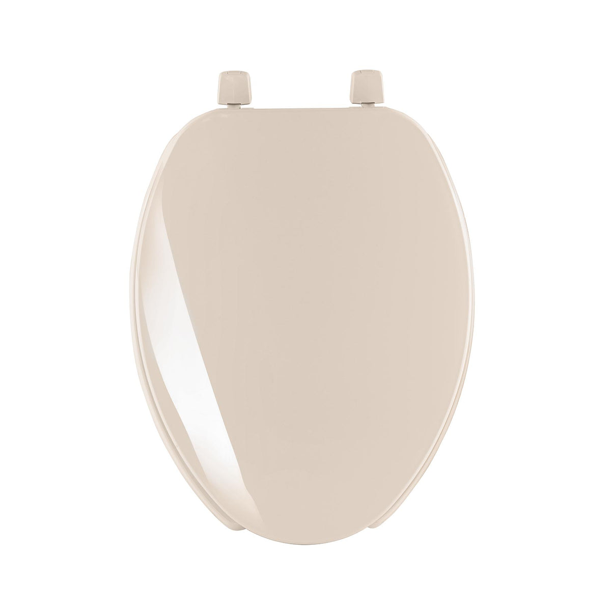 Asiento alargado ligero para WC, abierto, hueso, BASIC