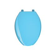Asiento alargado para WC, abierto, azul, AQUA