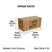 Caja con 3 bandas de lija 4' x 36' grano 120 para PUL-4X6T