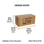 Caja con 3 bandas de lija 4' x 36' grano 60 para PUL-4X6T