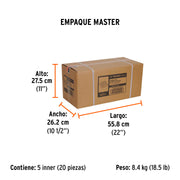 Caja con 3 bandas de lija 4' x 36' grano 80 para PUL-4X6T