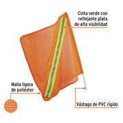 Banderola vial con reflejante, TRUPER