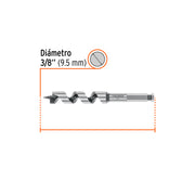 Broca auger tipo berbiquí 3/4' X 6', TRUPER