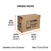 Bastón luminoso de 53 cm con luz LED y clip para cinturón