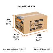 1 banda de lija 3 x 21' óxido de aluminio grano 120, 5 pzs