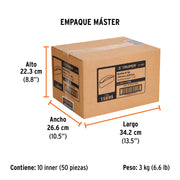 1 banda de lija 4 x 24' óxido de aluminio grano 100, 5 pzs