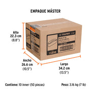 1 banda de lija 4 x 24' óxido de aluminio grano 80, 5 pzs
