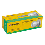 Cerradura tipo esfera, tubular, baño, cromo, HERMEX BASIC