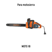 Barra de repuesto 18' p/motosierra eléctrica, TRUPER