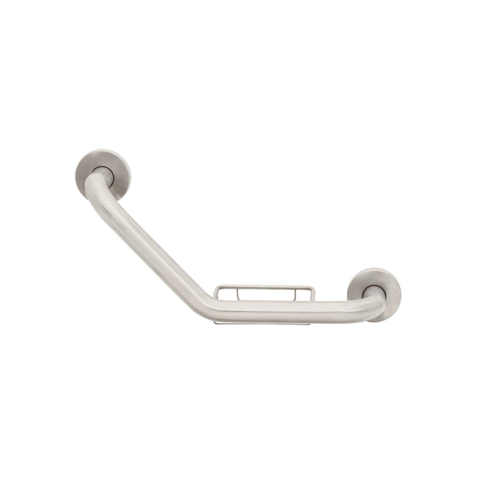 Barra angular con jabonera, acero inoxidable, 42cm, FOSET