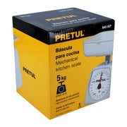 Báscula mecánica para cocina 5 Kg, PRETUL