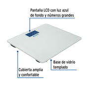 Báscula digital para baño, hasta 180 kg, FOSET