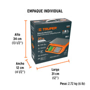 Báscula electrónica multifunciones 20 kg, TRUPER