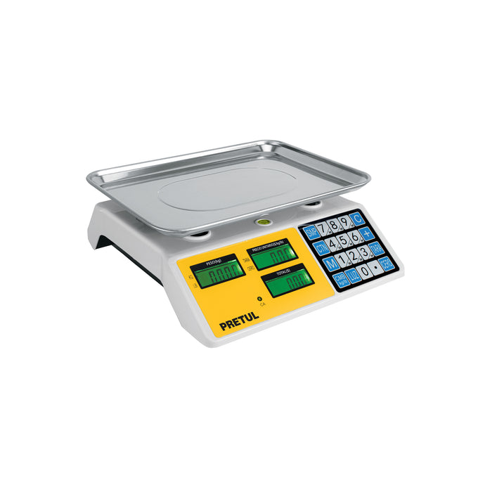 Báscula electrónica multifunciones 30 kg, PRETUL