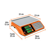 Báscula electrónica multifunciones 40 kg, TRUPER