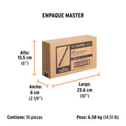 Broca HSS 1' Trublack para metal, TRUPER