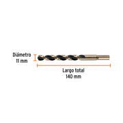 Broca HSS 11.0 mm Trugold para metal, TRUPER EXPERT