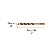 Broca HSS 3/8' Trugold para metal en blíster, EXPERT