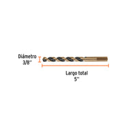Broca HSS 3/8' Trugold para metal, TRUPER EXPERT