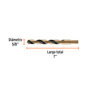 Broca HSS 5/8' Trugold para metal, TRUPER EXPERT