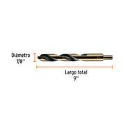 Broca HSS 7/8' Trugold para metal, TRUPER EXPERT