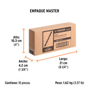 Broca HSS 9/16' Trublack para metal, TRUPER