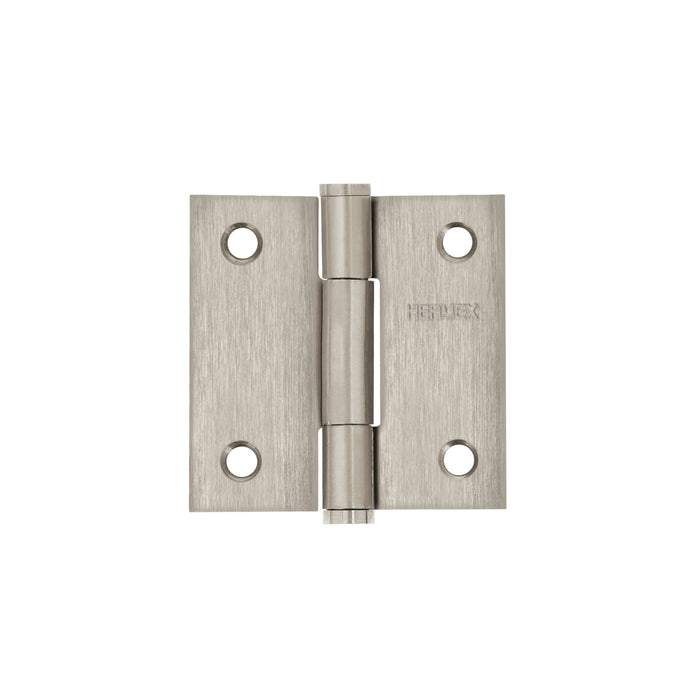 Bisagra cuadrada 2', acero inox, cabeza plana, HERMEX