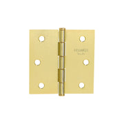 Bisagra cuadrada 2-1/2',latonado, cabeza plana, HERMEX BASIC
