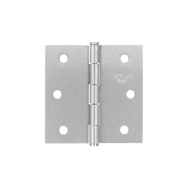 Bisagra cuadrada 2-1/2', satinado, cabeza plana, BASIC